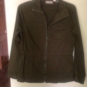 Belle by Kim Gravel Forest Green Jacket